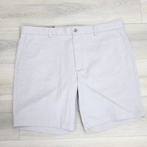 British Khaki Gray Men's Classic Stretch Shorts 38